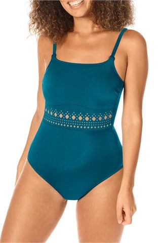 Crete One-Piece Swimsuit - jade/sand #71683