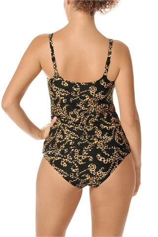 Sri Lanka Tankini Top - black / gold #71706
