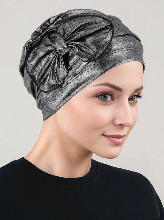 Pleated Bow Cap - Turban Plus