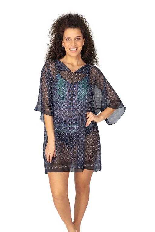 Boho Vibe Kaftan nt bl/pr #71556