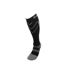 CSX Compression Socks X220SB-S 20-30 MMHG, Silver ON BLACK