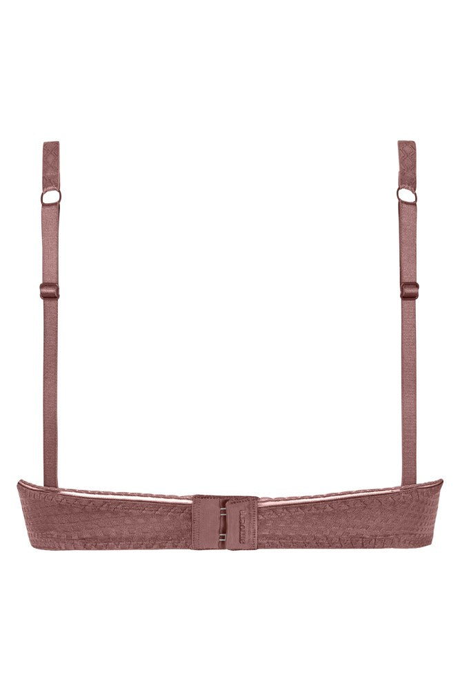 Carrie Non Wired Bra - Rose Taupe / Dark Blue #44552