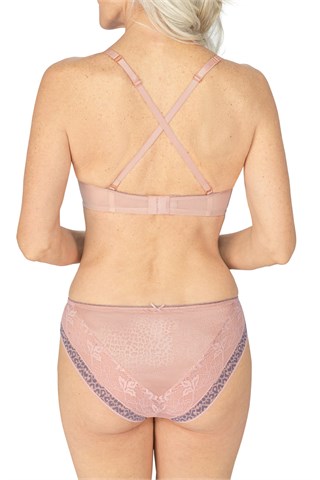 Cherish #44792 Non-wired Padded Bra - Dreamy Pink/Light Grey