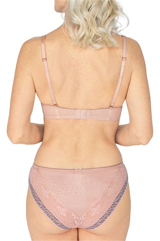 Cherish #44792 Non-wired Padded Bra - Dreamy Pink/Light Grey