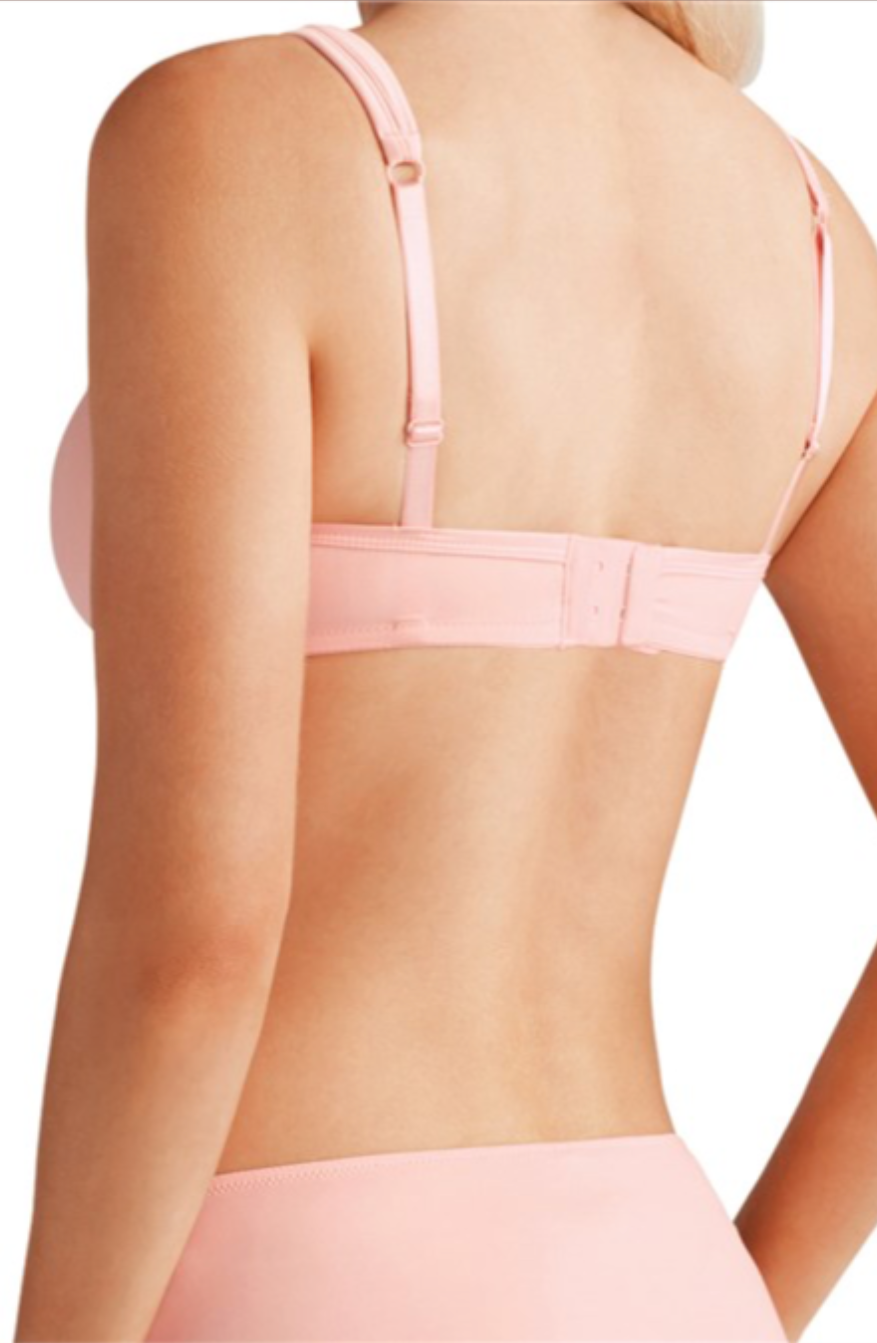 Lara Satin Padded Wire-Free Bra Light Rose #44220