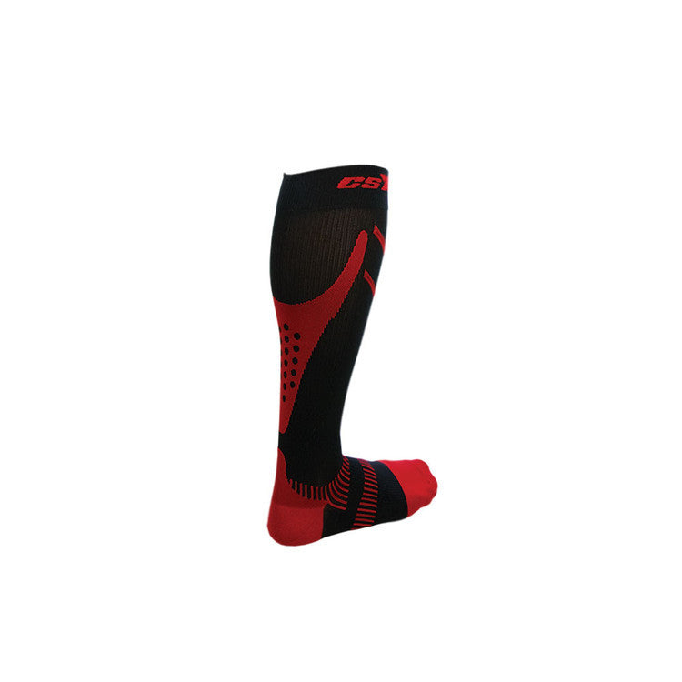 CSX Compression Socks X220-RB 20-30 MMHG / RED ON BLACK