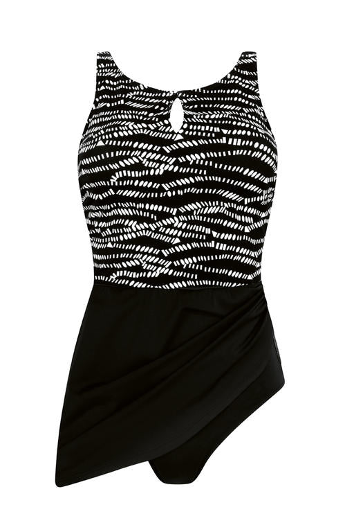 Reflection Sarong Blk / White #71533
