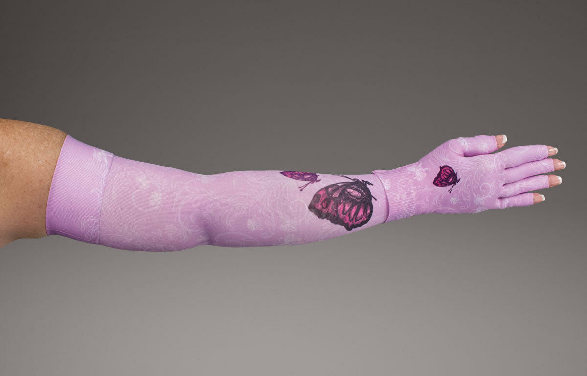Lymphedivas Mariposa Pink Arm Sleeve