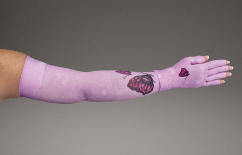Lymphedivas Mariposa Pink Arm Sleeve