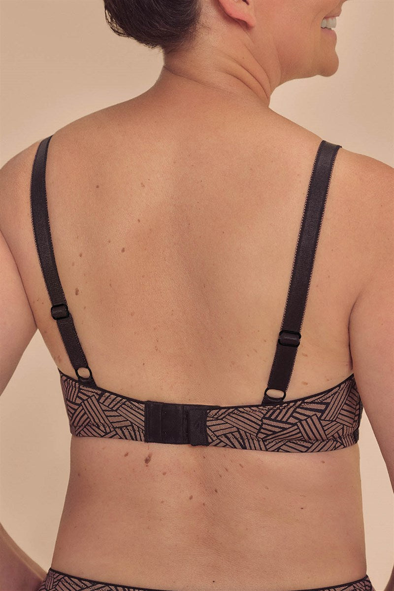 Brooke Non-Wired Bra - black/café #45126
