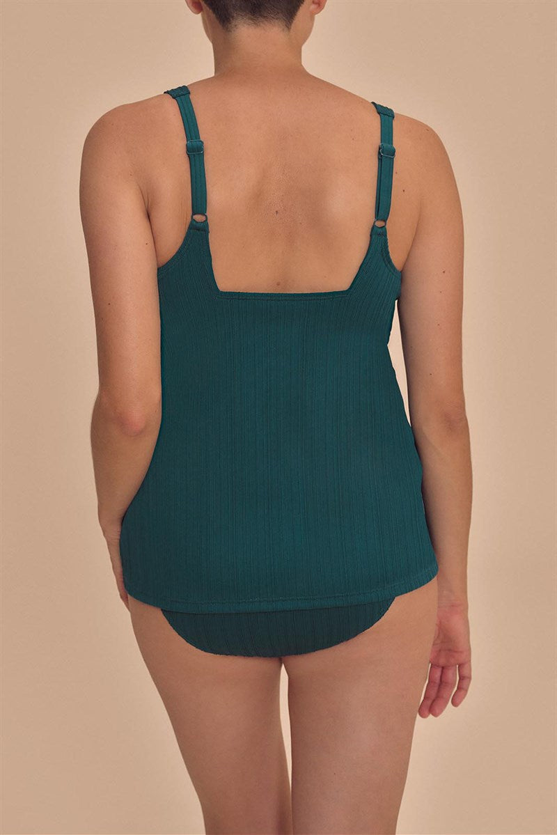 Treviso Tankini Top - deep emerald #71805