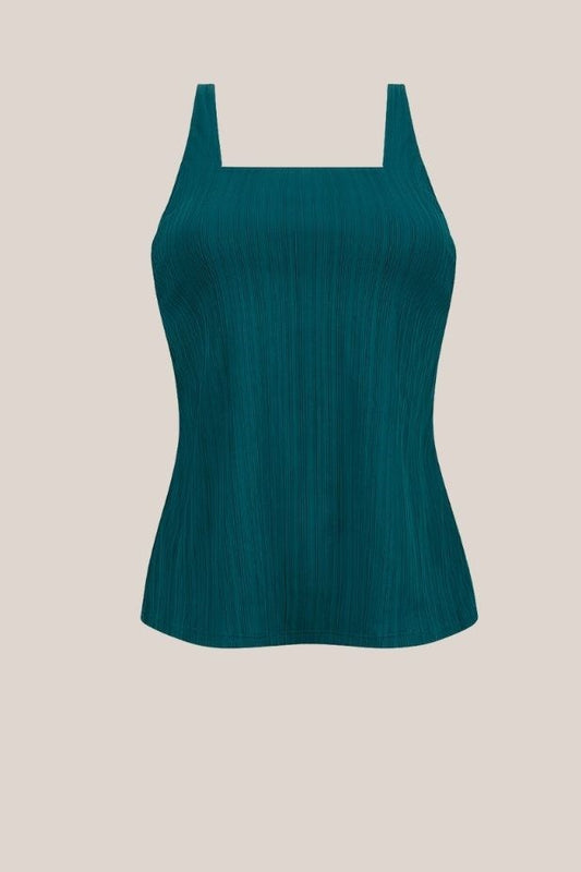Treviso Tankini Top - deep emerald #71805