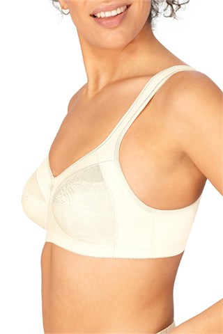 Amoena Dorothy Wire-Free Bra, Soft Cup, Size 44C, Pearl Beige Ref#  5212344CPB KU56671363-Each - MAR-J Medical Supply, Inc.