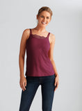 Spaghetti Top Lace Burgundy #44315