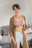 Lola Padded Non-Wired Bra - light taupe / dark taupe #44626